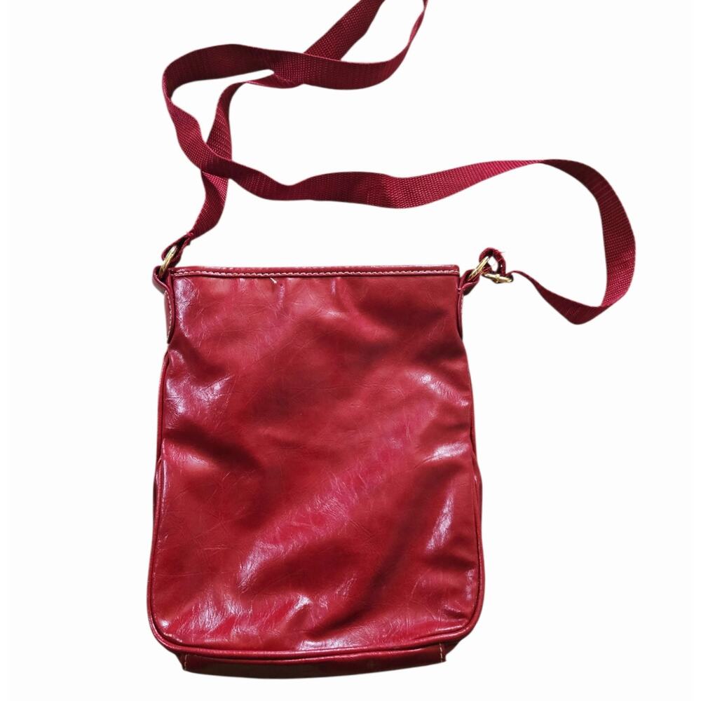 Vintage Baby Phat Red Mini Faux Leather Crossbody Purse Y2K Bag - Picture 2 of 11